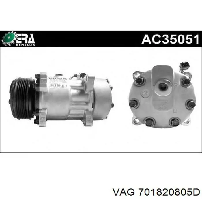 Compresor de aire acondicionado ACP243 Lucas