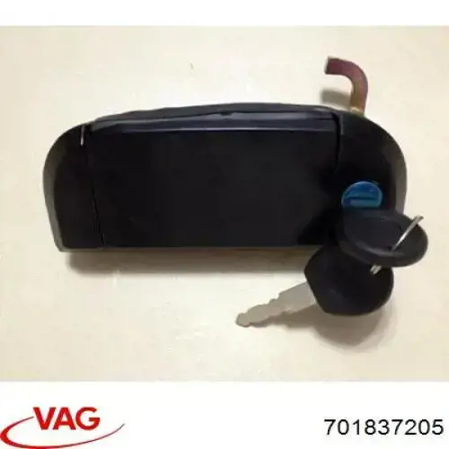 Manija exterior izquierda de puerta delantera VAG 701837205