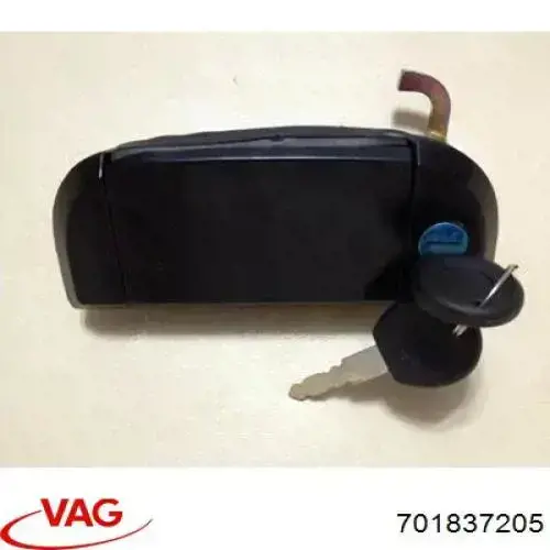 Manija exterior izquierda de puerta delantera 701837205 VAG