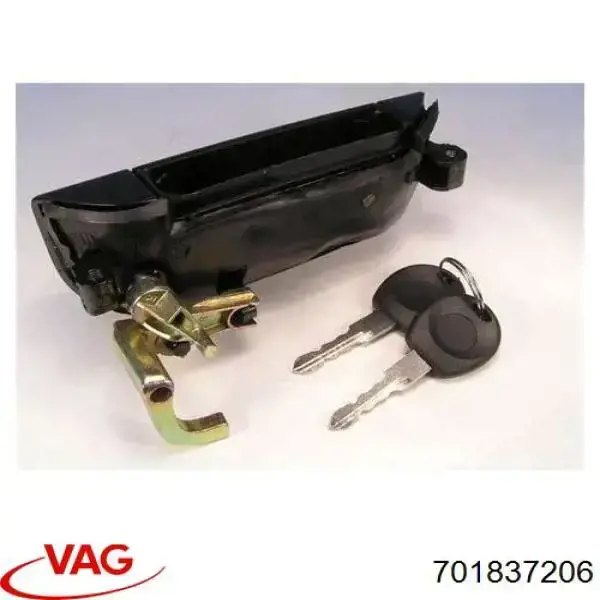Manija exterior derecha de puerta delantera 701837206 VAG