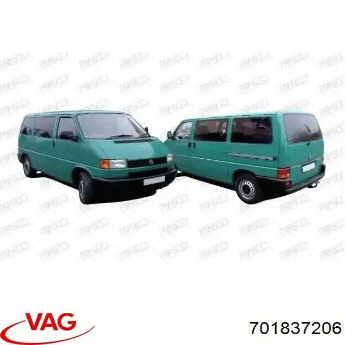 Comprar 701837206 VAG Manija exterior derecha de puerta delantera