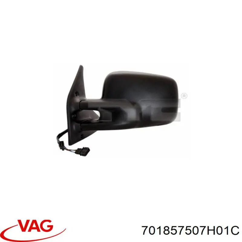 Espejo de retrovisor izquierdo 701857507H01C VAG