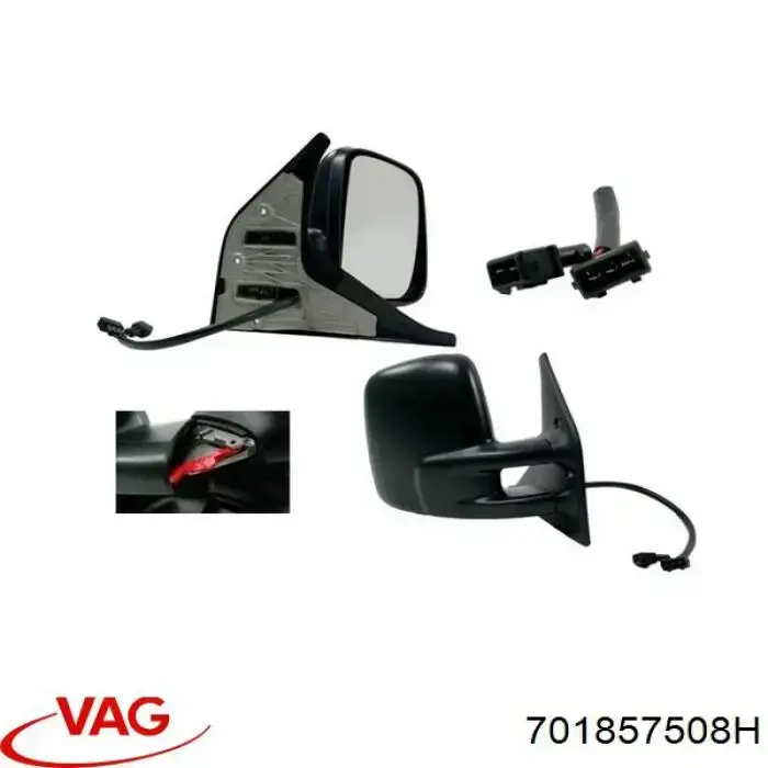 Comprar 701857508H VAG Espejo de retrovisor derecho