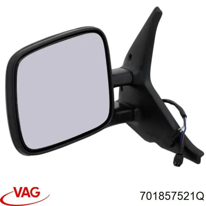 Cristal de espejo retrovisor exterior izquierdo 33701641 TYC