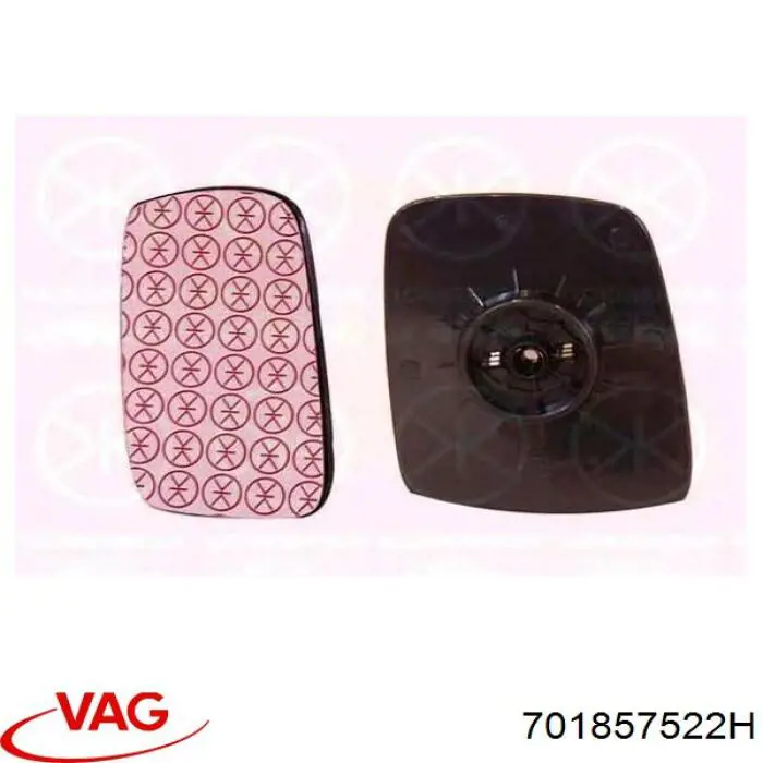 701857522 VAG cristal de espejo retrovisor exterior derecho