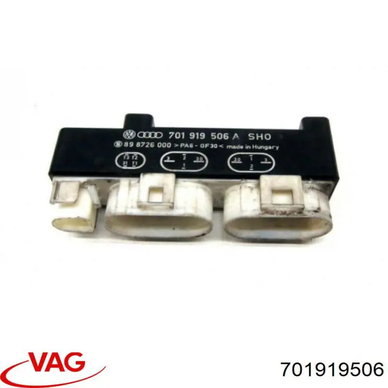 Regulador de velocidad del ventilador de refrigeración (unidad de control) 701919506 VAG