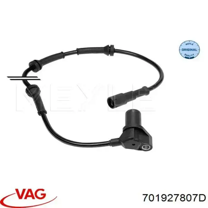 701927807D VAG Sensor ABS, rueda trasera derecha