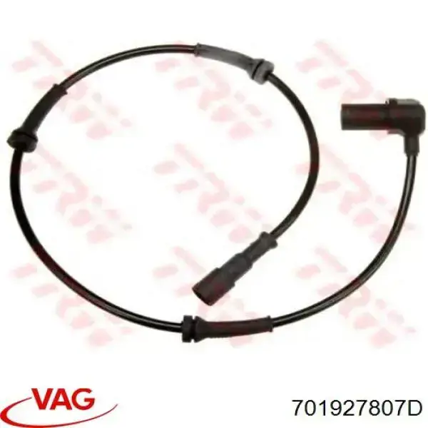 Sensor ABS trasero derecho 701927807D VAG