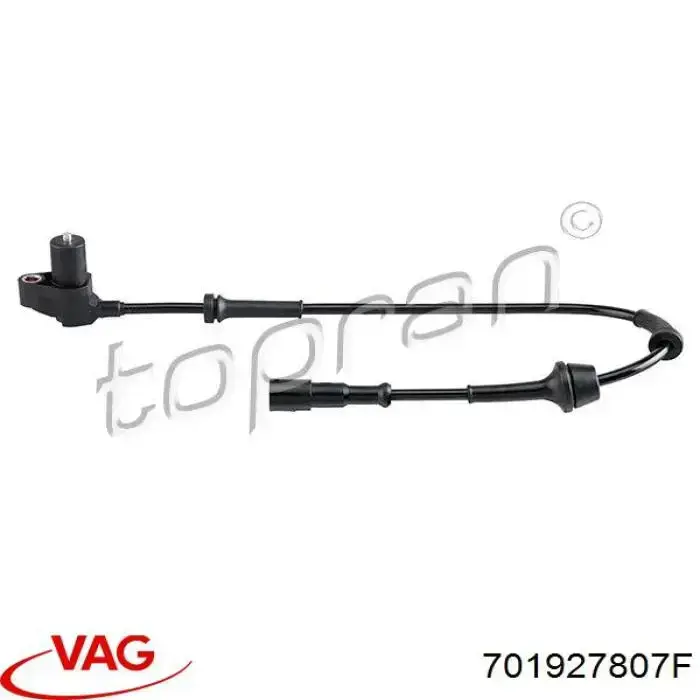 Sensor ABS delantero VAG 701927807F