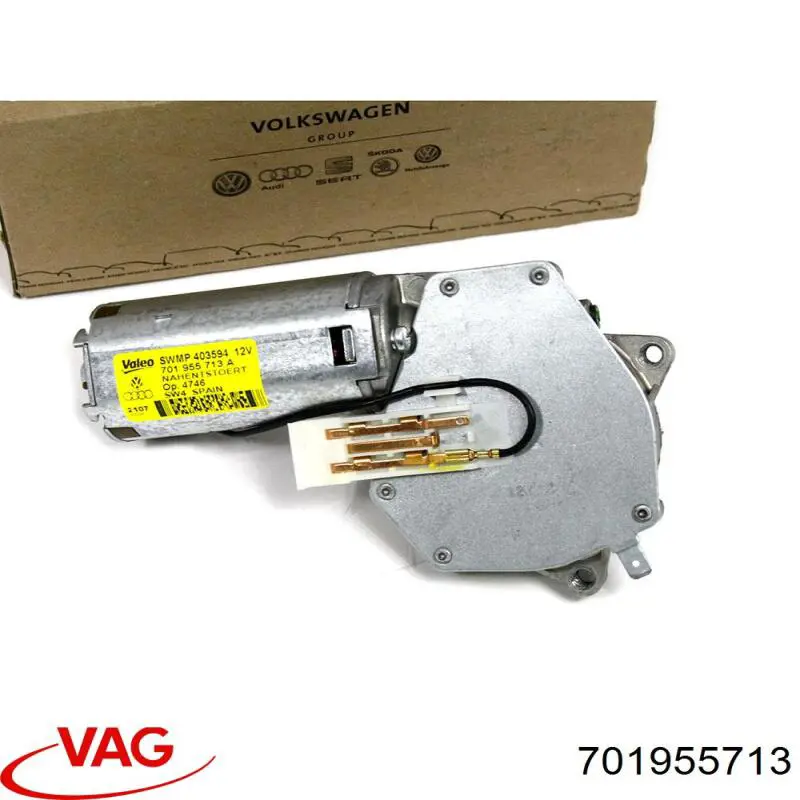 Motor limpiaparabrisas luna trasera para Volkswagen Passat (B2, 32B)