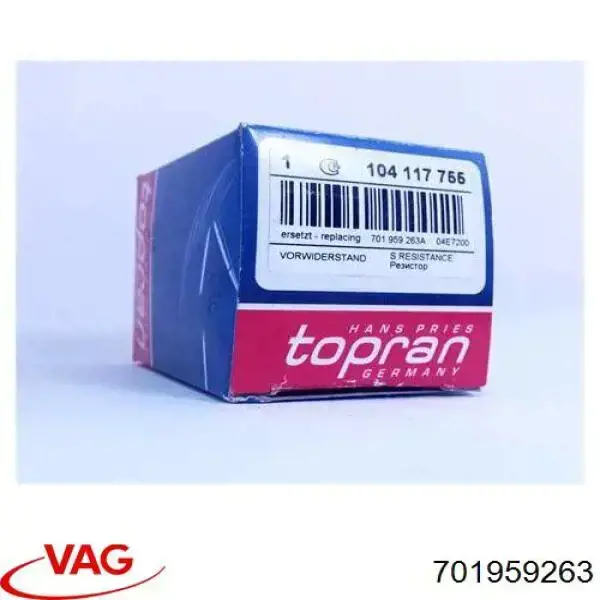 Resistencia de Ventilador VAG 701959263 precio, desde 14,12 EUR