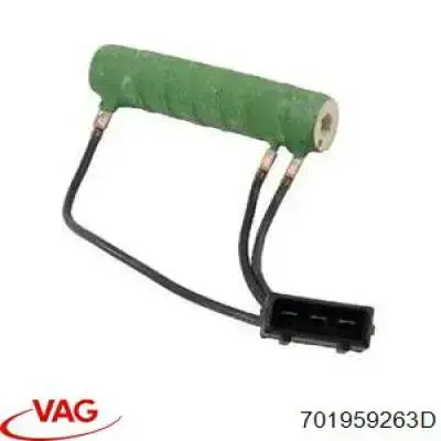 701959263D VAG resistencia de motor, ventilador aire acondicionado