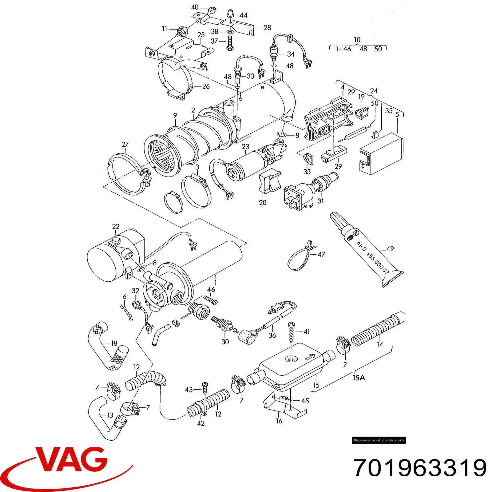 Comprar 701963319 VAG Calentadores diésel