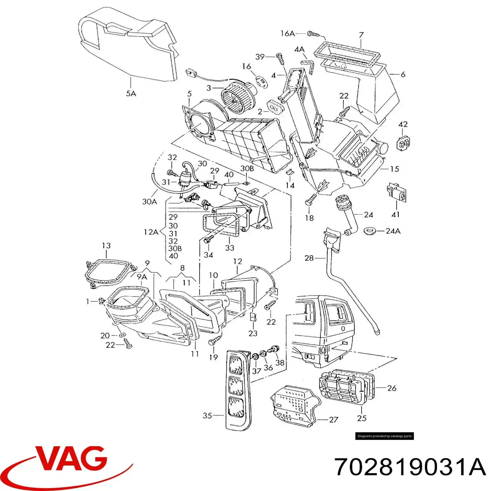 Radiador de calefacción VAG 702819031A precio, desde 41,11 EUR