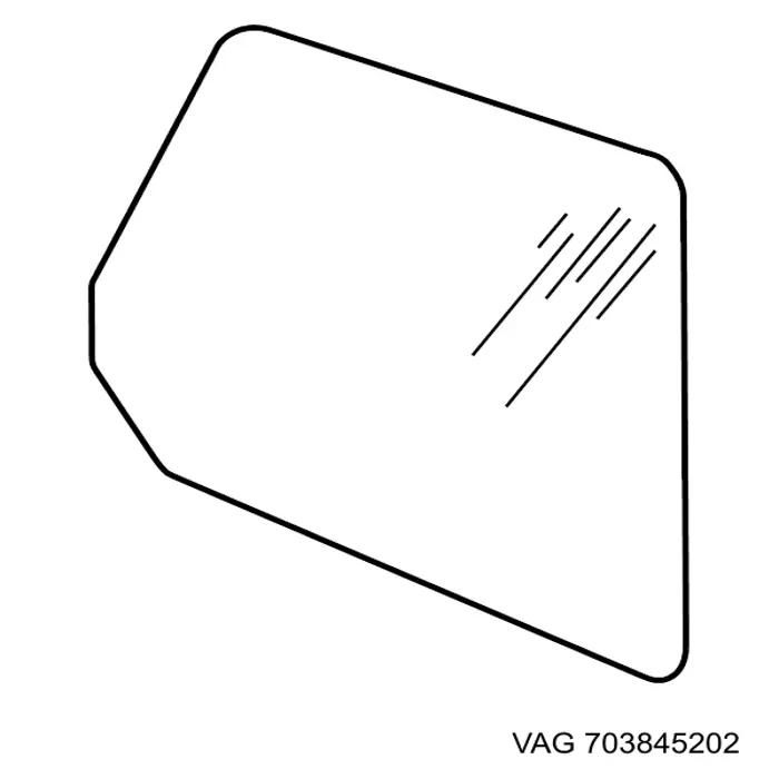 Cristal de puerta delantera derecha VAG 703845202 precio, desde 91,82 EUR
