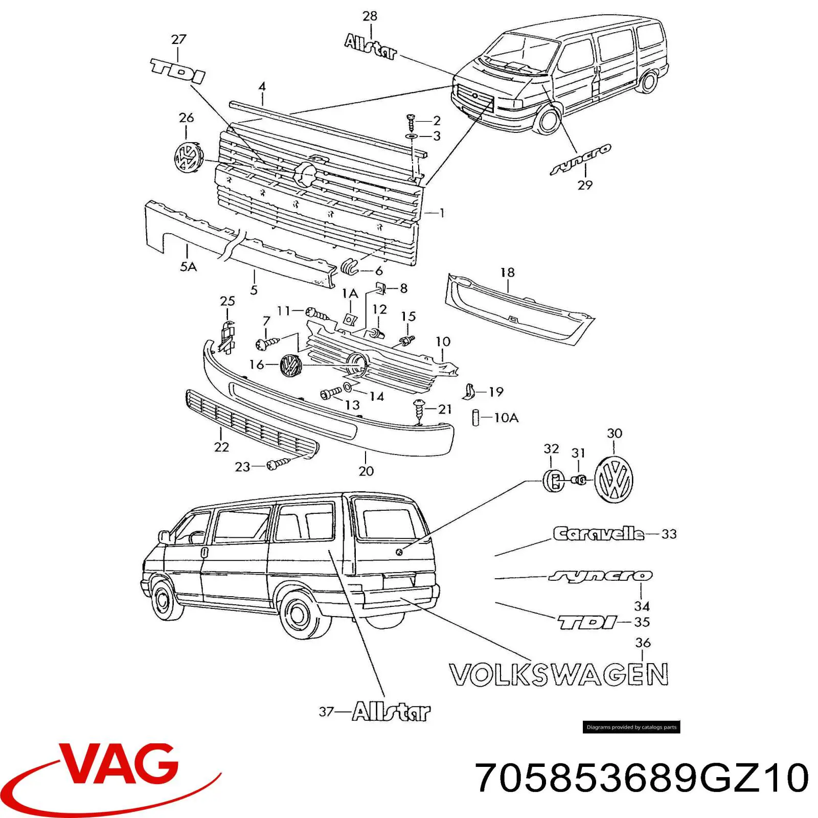 705853689GZ10 VAG 