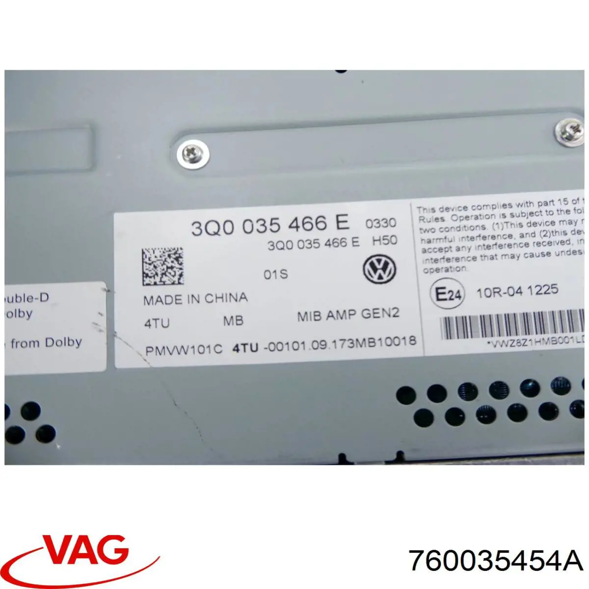Altavoz de la puerta delantera VAG 760035454A precio, desde 110,27 EUR
