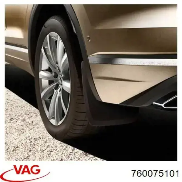 Juego de faldillas guardabarro traseros para Volkswagen Touareg (CR)