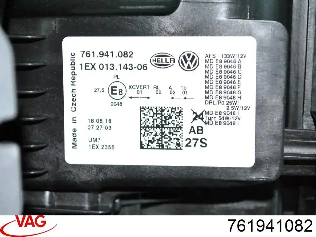 Faro derecho VAG 761941114A precio, desde 1911,40 EUR
