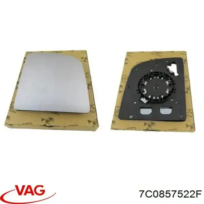Cristal de espejo retrovisor derecho VAG 7C0857522F precio, desde 54,66 EUR