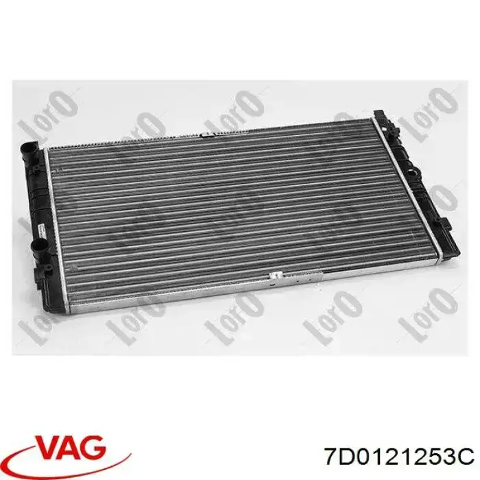 7D0121253C VAG radiador refrigeración del motor