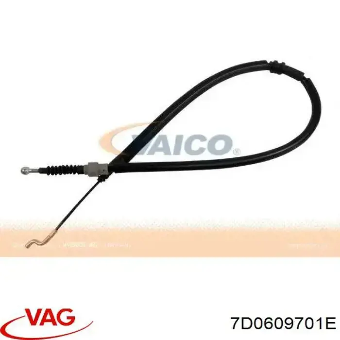 Comprar 7D0609701E VAG Cable de freno de mano trasero derecho/izquierdo