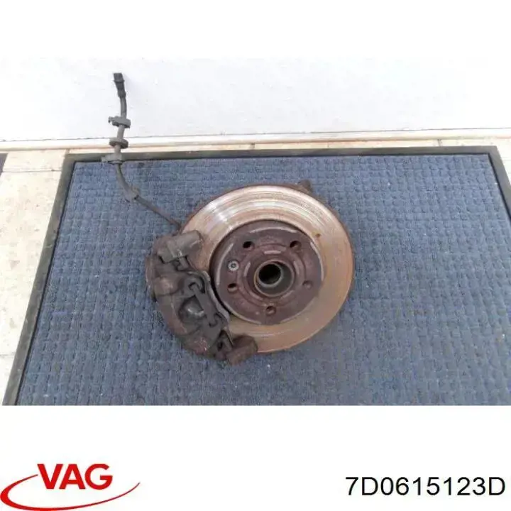 7D0615123D VAG Pinza de freno delantera izquierda
