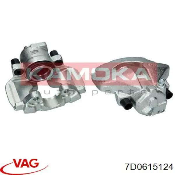 Pinza de freno delantera derecha 7D0615124 VAG