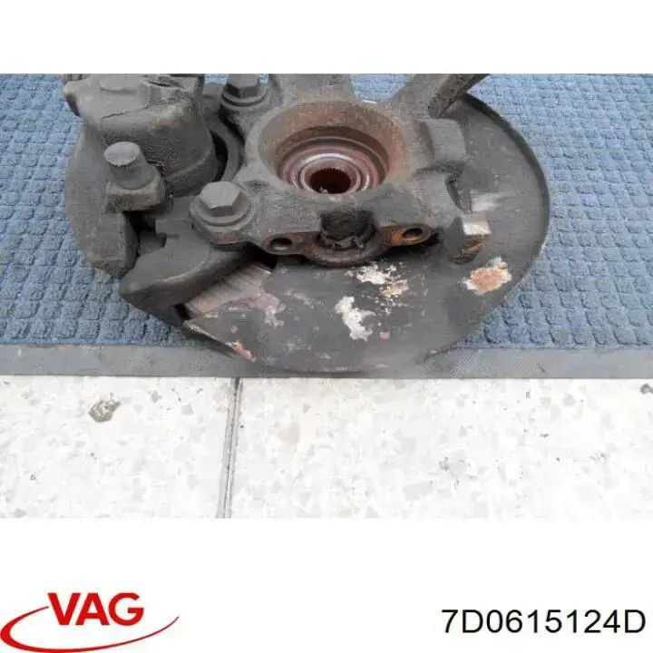 Pinza de freno, Eje delantero derecha VAG 7D0615124D