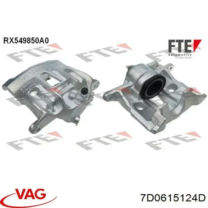 Pinza de freno delantera derecha VAG 7D0615124D precio, desde 62,44 EUR