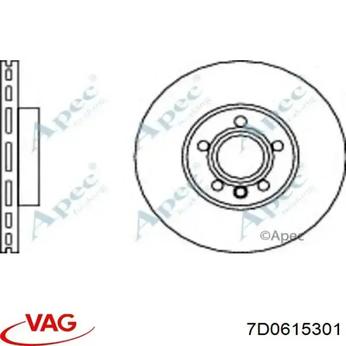 Frenos delanteros VAG 7D0615301 precio, desde 45,77 EUR