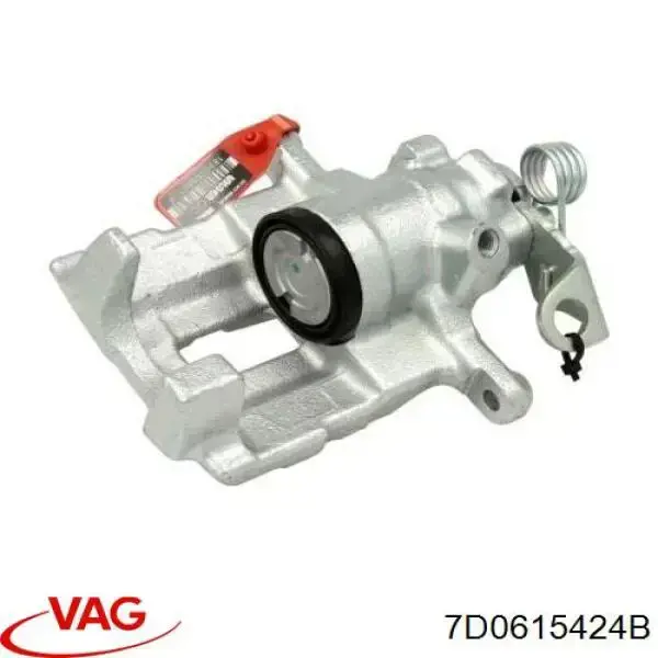 Pinza de freno trasera derecha 7D0615424B VAG