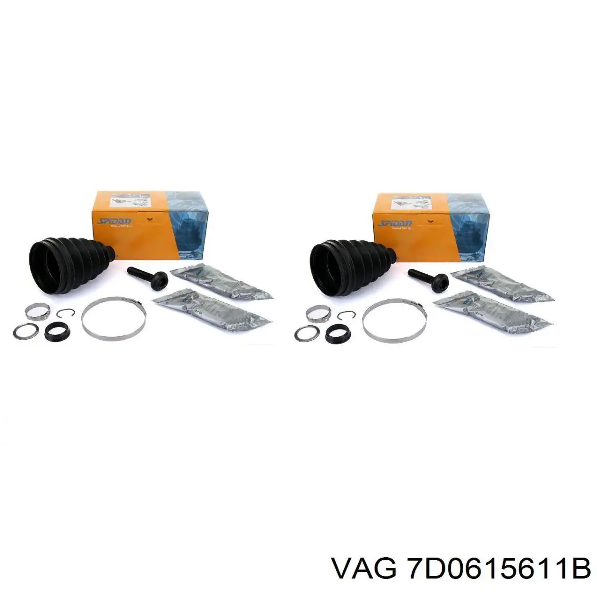 Protector de disco de freno trasero 7D0615611B VAG