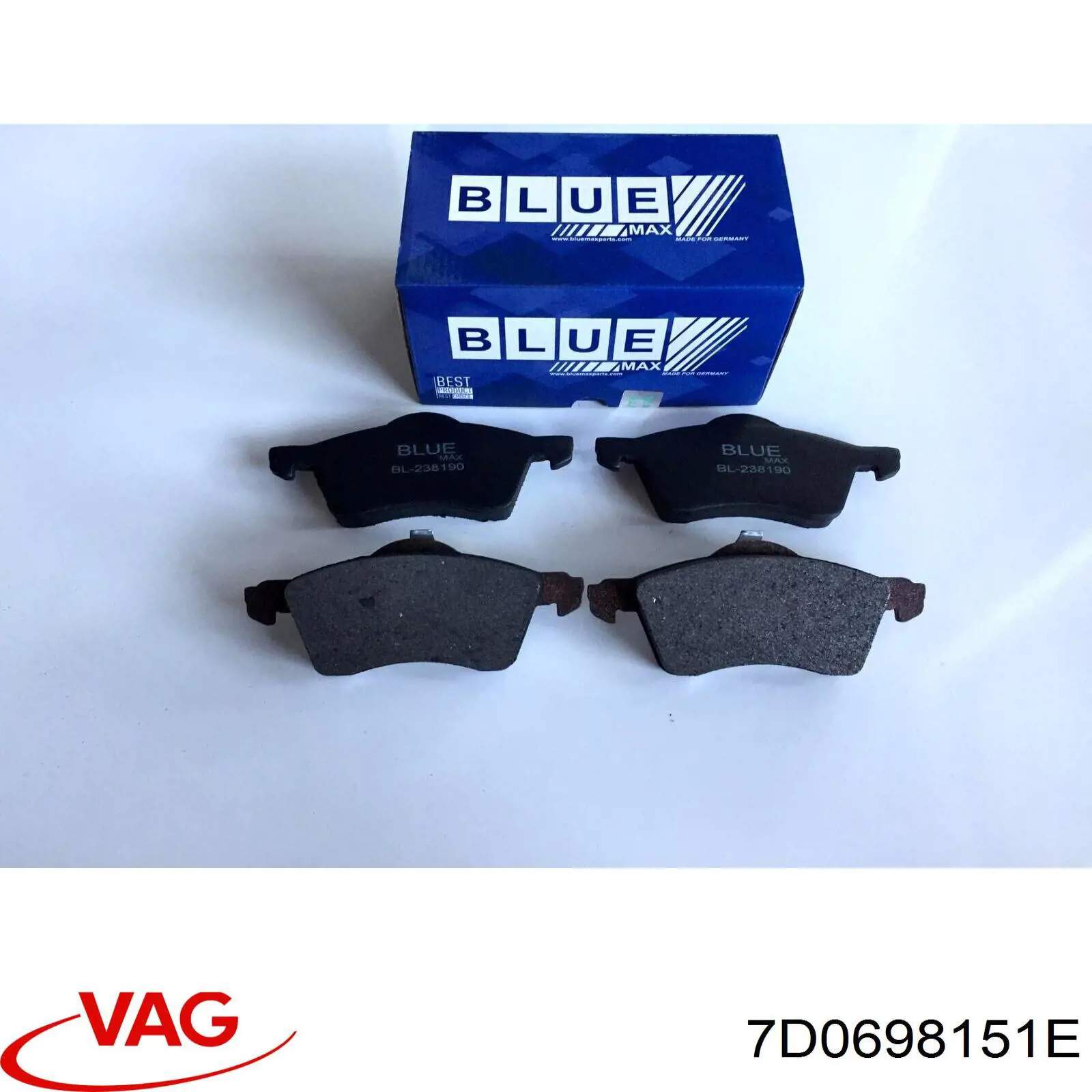 7D0698151E VAG Pastillas delanteras