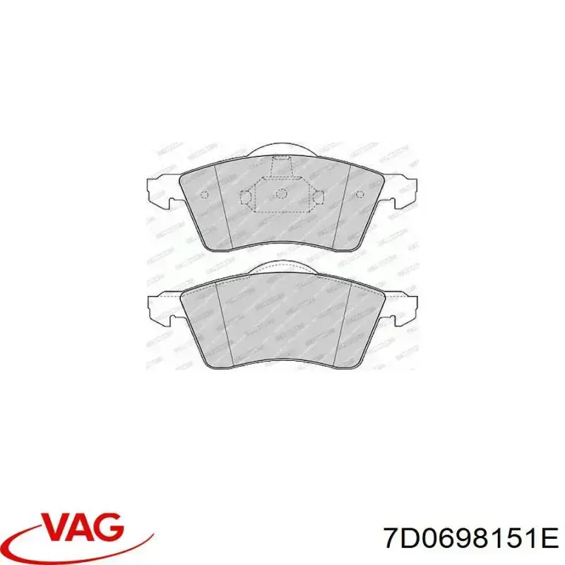 Pastillas de freno delanteras VAG 7D0698151E