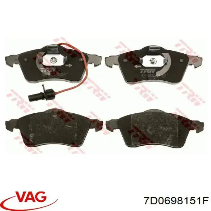 Pastillas de freno delanteras VAG 7D0698151F