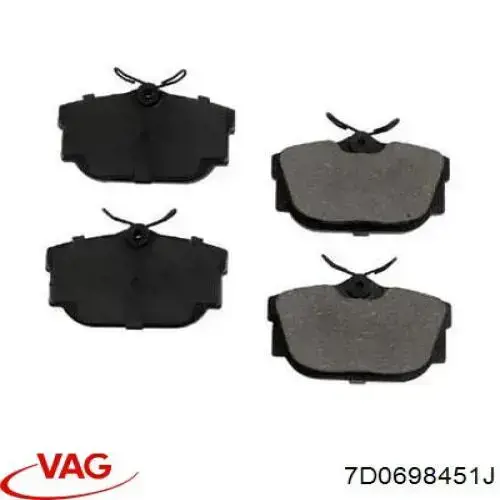 Pastillas traseras VAG 7D0698451J