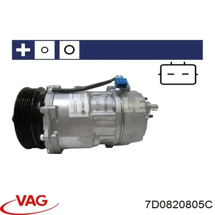 Comprar 7D0820805C VAG Compresor de aire acondicionado coche