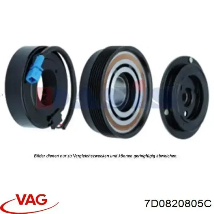 7D0820805C VAG compresor de aire acondicionado