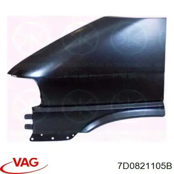 7D0821105B VAG guardabarros delantero izquierdo