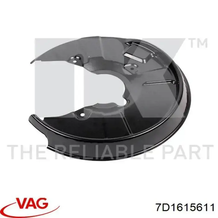 Comprar 7D1615611 VAG Protector de disco de freno trasero