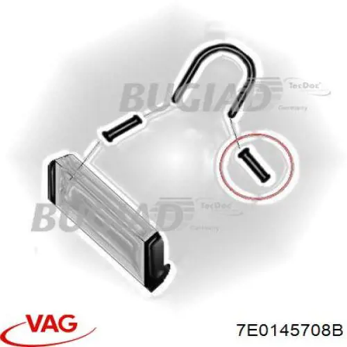 Tubo intercooler 7E0145708B VAG