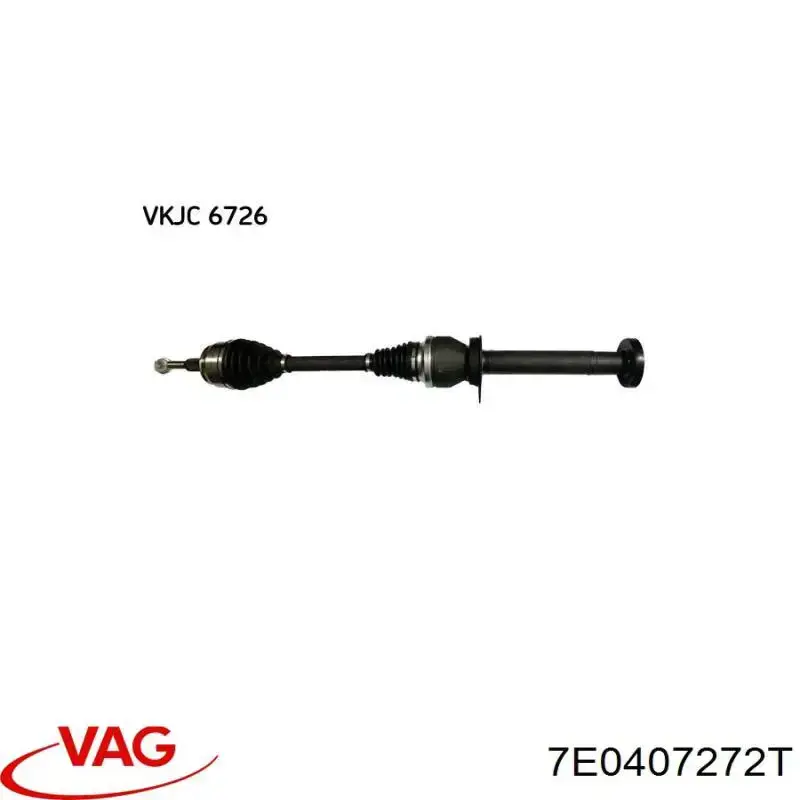 Comprar 7E0407272T VAG Semieje delantero derecho