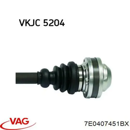 7E0407451BX VAG árbol de transmisión delantero izquierdo