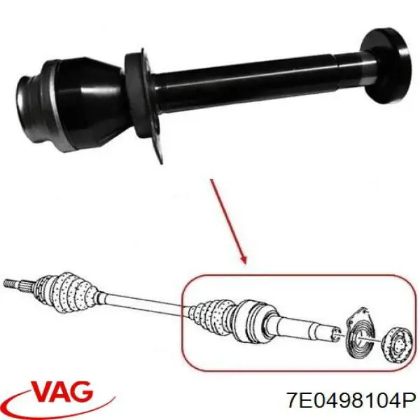 Junta homocinética interna delantera derecha VAG 7E0498104P precio, desde 95,26 EUR