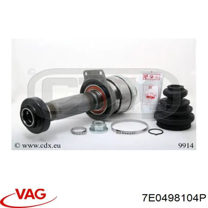 Comprar 7E0498104P VAG Junta homocinética interna delantera derecha