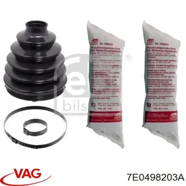7E0498203A VAG Fuelle transmisión delantero exterior