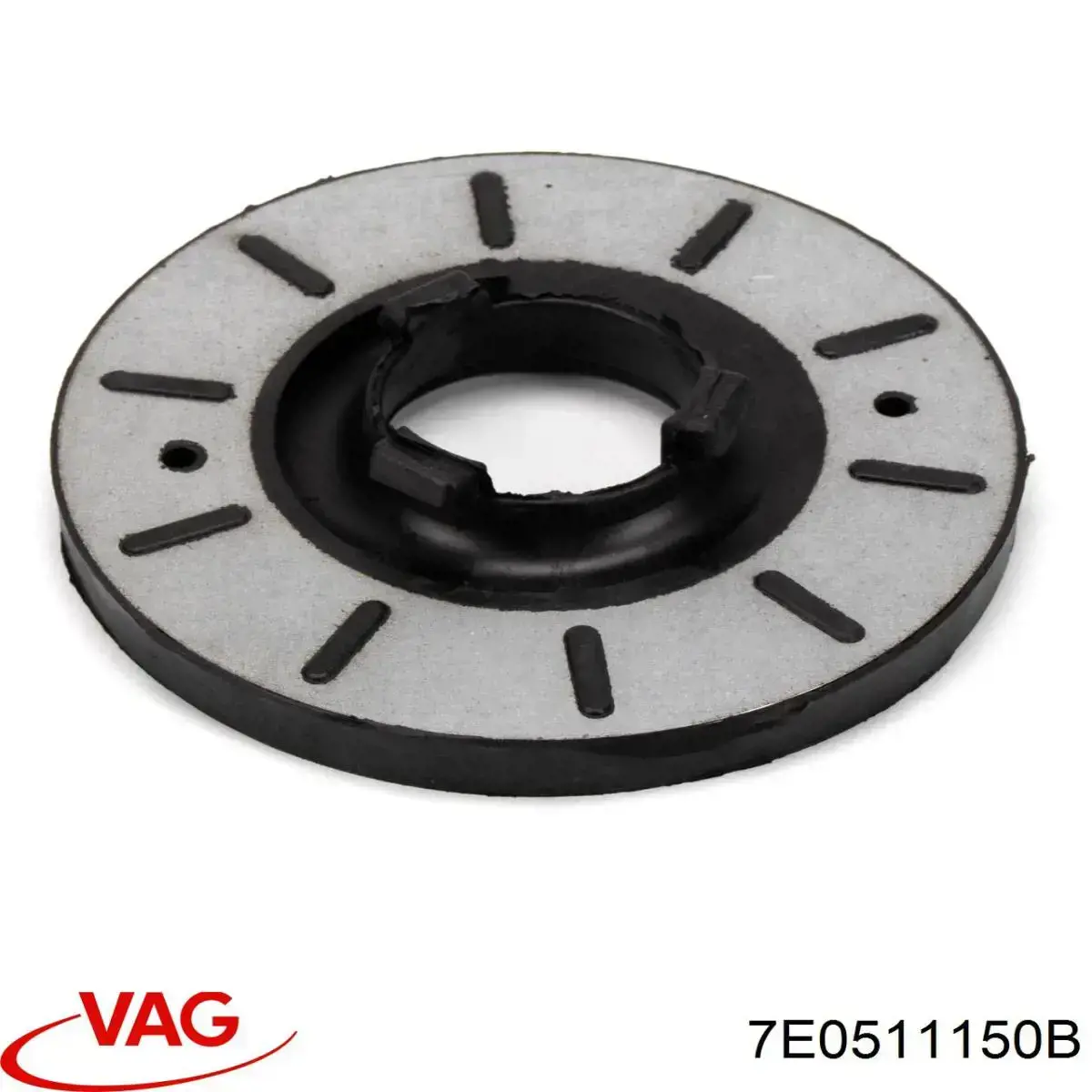 Aislador de resorte trasero inferior de goma 7E0511150B VAG