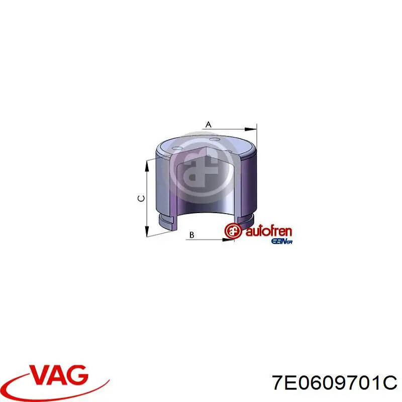 7E0609701C VAG cable de freno de mano trasero derecho/izquierdo