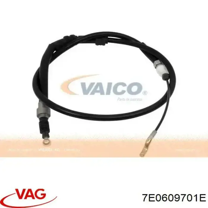 Cable de freno de mano trasero derecho/izquierdo VAG 7E0609701E precio, desde 18,45 EUR